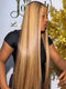 Dorsanee 250 300 Density Honey Blonde Highlight Bone Straight 13x4 Lace Front Human Hair Wigs
