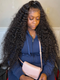 Dorsanee 250 Density 360 Lace Frontal Bohemian Deep Wave Curly Human Hair Wigs