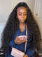 Dorsanee 250 Density 360 Lace Frontal Bohemian Deep Wave Curly Human Hair Wigs