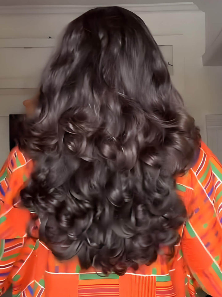 Dorsanee 300 Density Bouncy Body Wave 13x4 HD Lace Front Virgin Human Hair Wigs