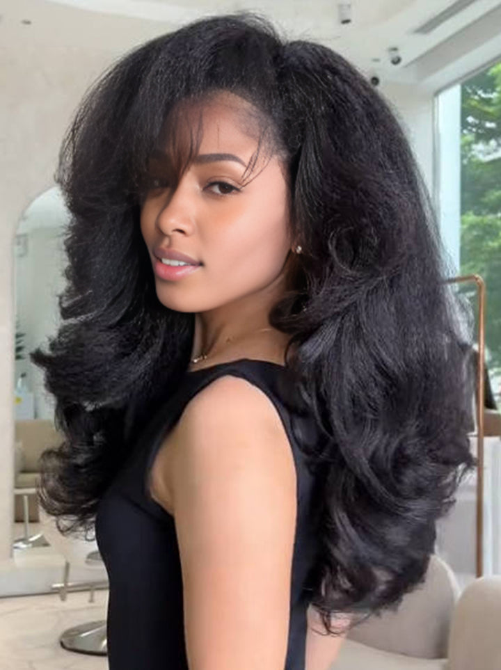 Dorsanee 300 Density Yaki Loose Body Wave Premium Virgin Human Hair Wigs