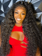Dorsanee 360 HD Full Lace Frontal Crimped Deep Wave Curly Virgin Human Hair Wigs