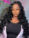 Dorsanee 360 Lace Frontal Big Wave Wand Curls Loose Deep Wave Human Hair Wigs