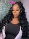 Dorsanee 360 Lace Frontal Big Wave Wand Curls Loose Deep Wave Human Hair Wigs