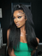Dorsanee 360 Lace Frontal Yaki Kinky Straight Human Hair Wigs