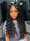 Dorsanee 360 Ventilated Lace Frontal Loose Deep Wave Wand Curls Virgin Human Hair Wigs