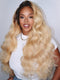 Dorsanee 613 Blonde With Dark Roots Body Wave 13x4 Lace Front Human Hair Wig
