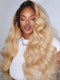 Dorsanee 613 Blonde With Dark Roots Body Wave 13x4 Lace Front Human Hair Wig