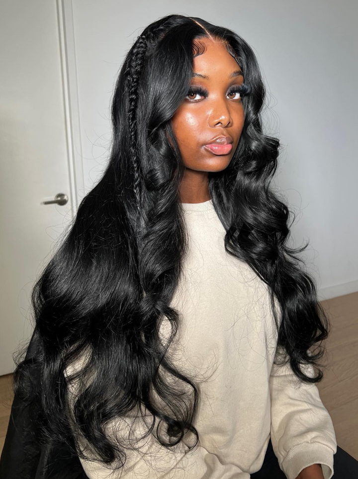 Dorsanee Black Friday 30 32 inch Long 13x4 Lace Front Body Wave Virgin Human Hair Wig