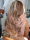 Dorsanee Blonde With Pink Skunk Stripe Brown Streak 13x4 Lace Front Human Hair Wig