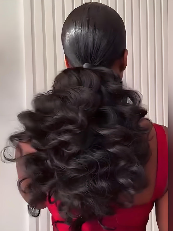 Dorsanee Bouncy Loose Wave Curls  13x4 Lace Front Human Hair Wigs 250 300 Density