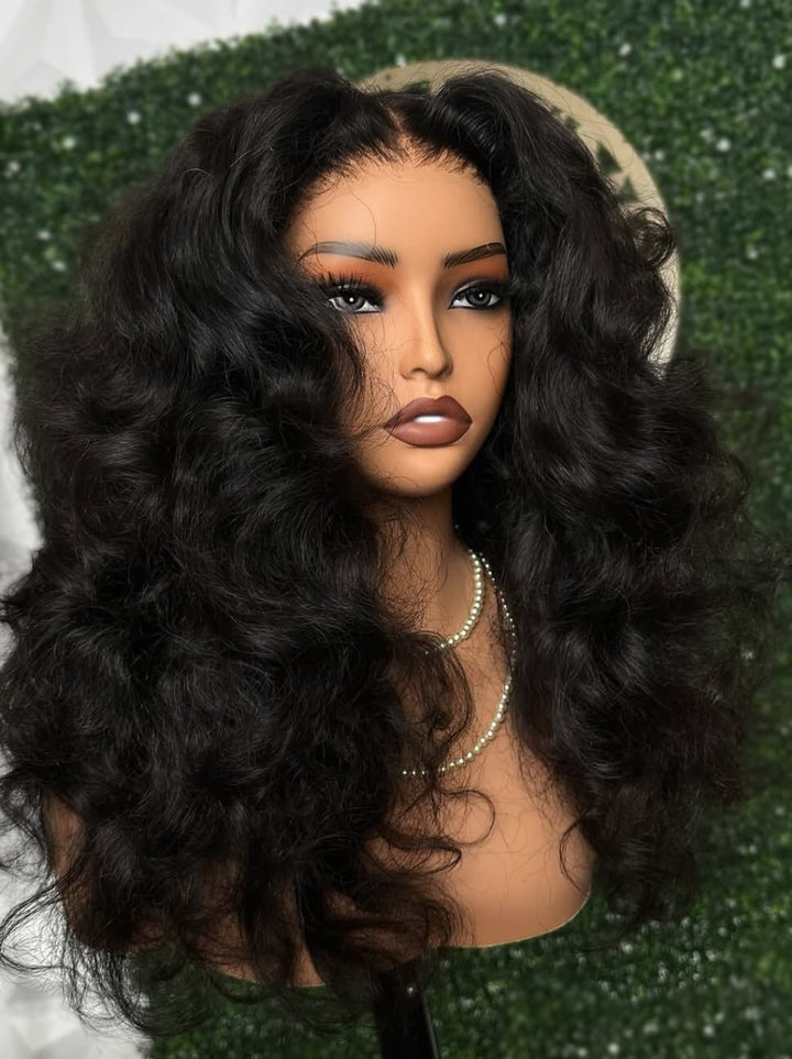 Dorsanee Bouncy Loose Wave Curls 13x4 Lace Front Virgin Human Hair Wigs