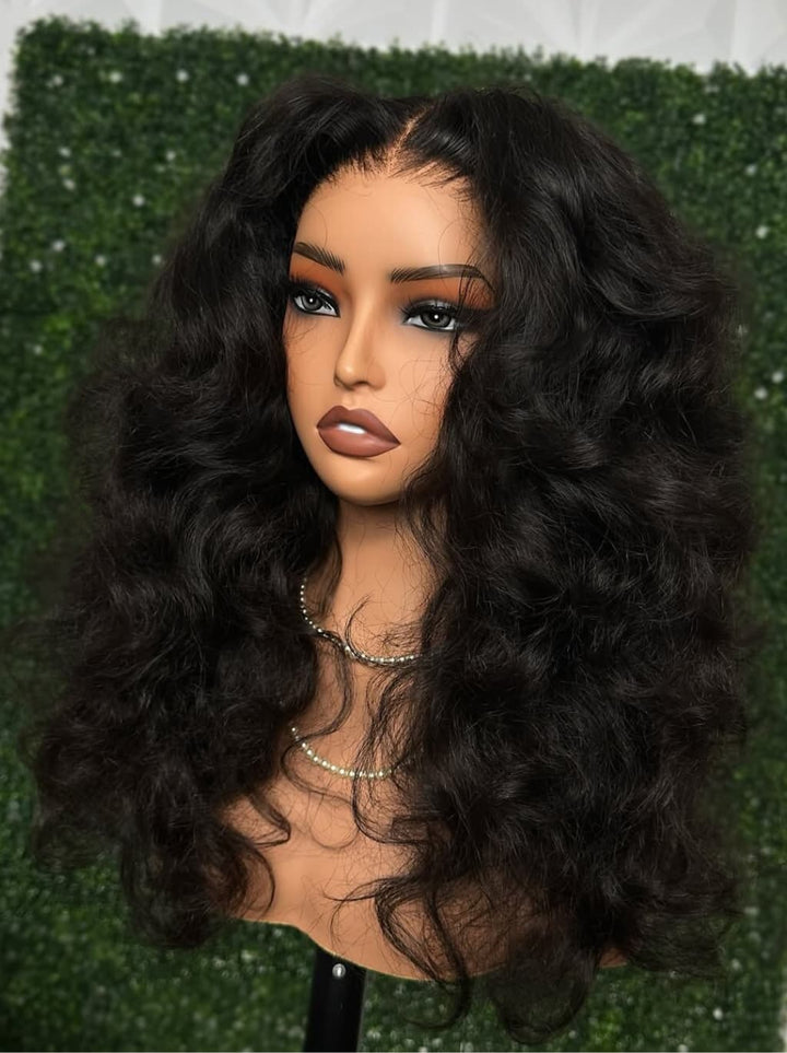 Dorsanee Bouncy Loose Wave Curls 13x4 Lace Front Virgin Human Hair Wigs