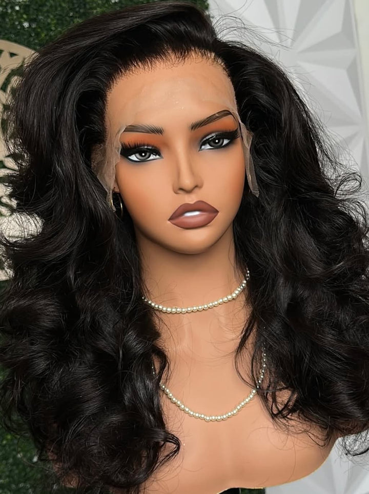 Dorsanee Bouncy Loose Wave Curls 13x4 Lace Front Virgin Human Hair Wigs