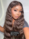 Dorsanee Brown Deep Wave 4C Edges 13x4 HD Lace Front Virgin Human Hair Wigs