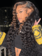 Dorsanee Brown Highlight Loose Deep Curl 13x4 Lace Front Human Hair Wigs