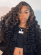 Dorsanee Brown Highlight Loose Deep Curl 13x4 Lace Front Human Hair Wigs