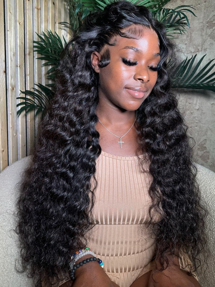 Dorsanee Burmese Curly 13X4 Lace Front Human Hair Wigs 250 300 Density