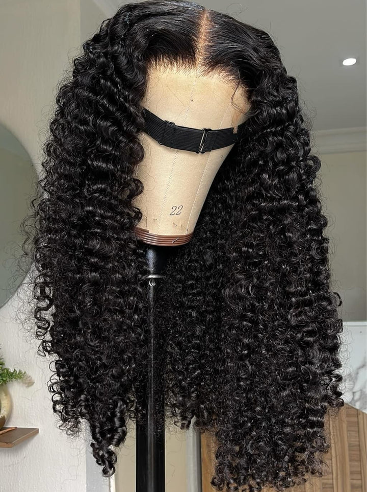 Dorsanee Burmese Curly 13X4 Lace Front Human Hair Wigs 250 300 Density