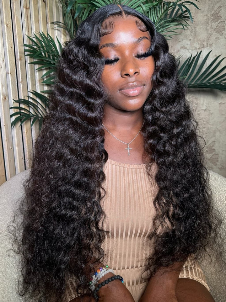 Dorsanee Burmese Curly 13X4 Lace Front Human Hair Wigs 250 300 Density