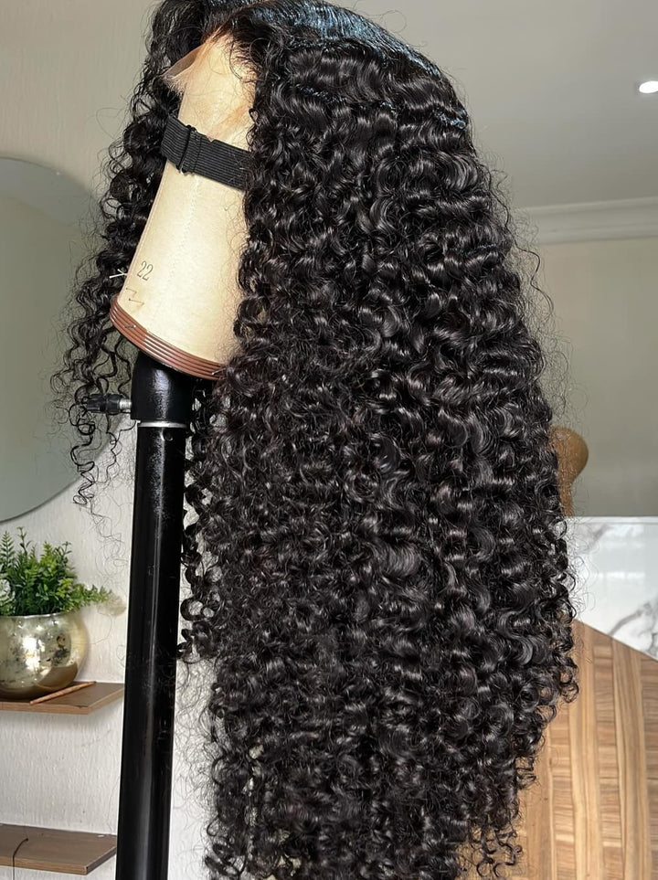 Dorsanee Burmese Curly 13X4 Lace Front Human Hair Wigs 250 300 Density