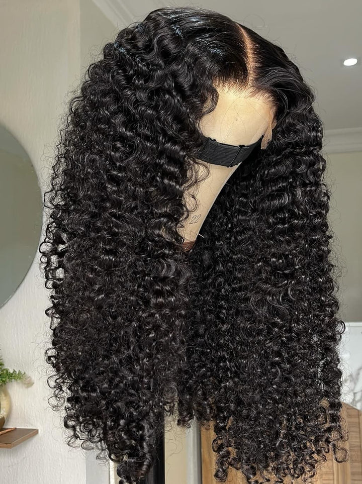 Dorsanee Burmese Curly 13X4 Lace Front Human Hair Wigs 250 300 Density