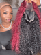 Dorsanee Buy 1 Get 2 Color Black Honey Blonde 99J Red Peekaboo 4x4 Wear Go Glueless Lace Closure Kinky Curly Human Hair Wigs