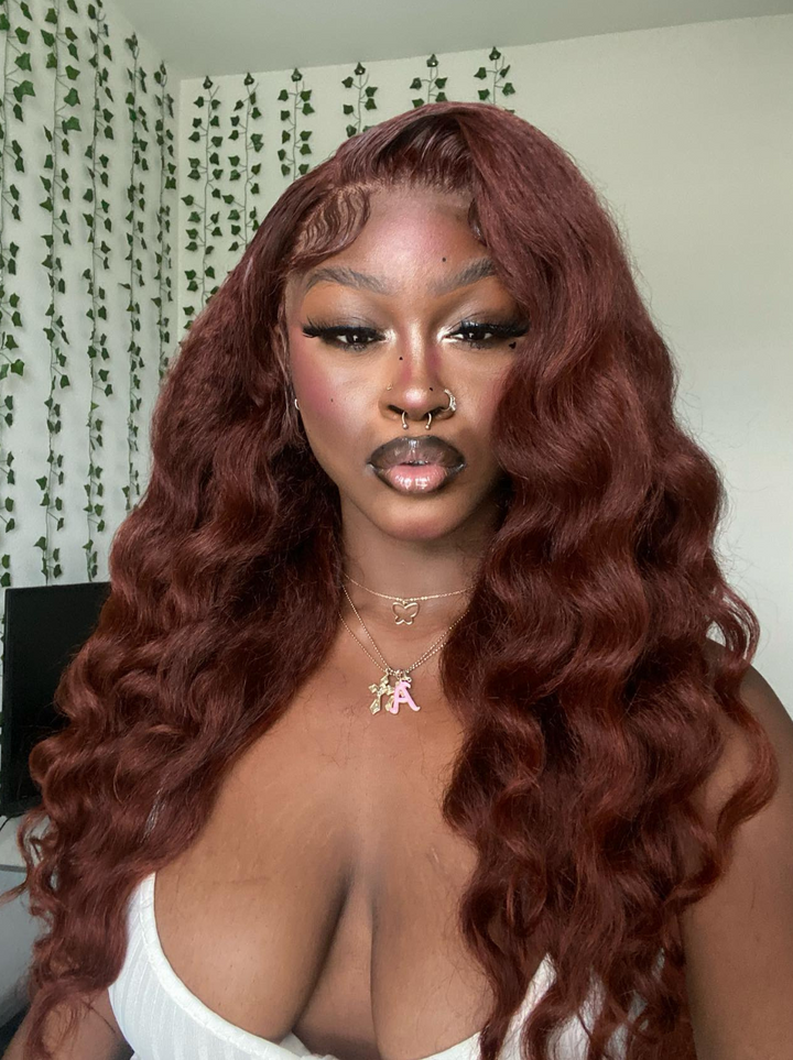 Dorsanee Wand Curls on Wig 13x4 Transparent HD Lace Front Curly Hair Lace Wig Luxury Customization