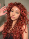 Dorsanee Copper Red Ginger Loose Curls 13x4 HD Lace Front Human Hair Wig