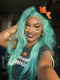 Dorsanee Halloween Cosplay Pastel Mint Green 13x4 Lace Front Virgin Human Hair Wigs