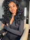 Dorsanee Crimped Deep Wave Curl 13X4 Lace Front Human Hair Wig 250 300 Density