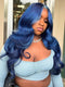 Dorsanee Dark Blue Body Wave 13x4 HD Lace Front Virgin Human Hair Wigs