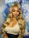 Dorsanee Dark Golden Blonde 13x4 Lace Front Body Wave Human Hair Wigs 200 Density