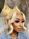 Dorsanee Full Lace Front 613 Blonde Straight Body Wave Human Hair Wigs