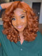 Dorsanee Ginger Orange Mature Short Bob Loose Body Wave Human Hair Wigs