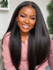 Dorsanee Hair Straight 6x6 HD Lace Closure Glueless Wig Kink Straight 180% Density Human Hair Wig