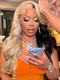 Dorsanee Half Black Half Honey Blonde 200 Density 13x4 Lace Front Human Hair Wigs