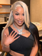 Dorsanee Half Black Half Honey Blonde 200 Density 13x4 Lace Front Human Hair Wigs
