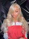 Dorsanee 250 Density Honey Blonde 13x4 Lace Front Body Wave Human Hair Wigs