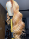 Dorsanee Honey Blonde Tea Light Brown Body Wave 13x4 Lace Front Human Hair Wigs