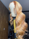 Dorsanee Honey Blonde Tea Light Brown Body Wave 13x4 Lace Front Human Hair Wigs