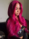 Dorsanee Hot Rose Pink 13x4 Lace Front Virgin Human Hair Wigs Wth Bangs