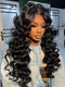 Dorsanee Loose Deep Wave Wig 4x4 Lace Closure Human Hair Wigs Middle Part Per Bleached Plucked With Baby Hair For Women