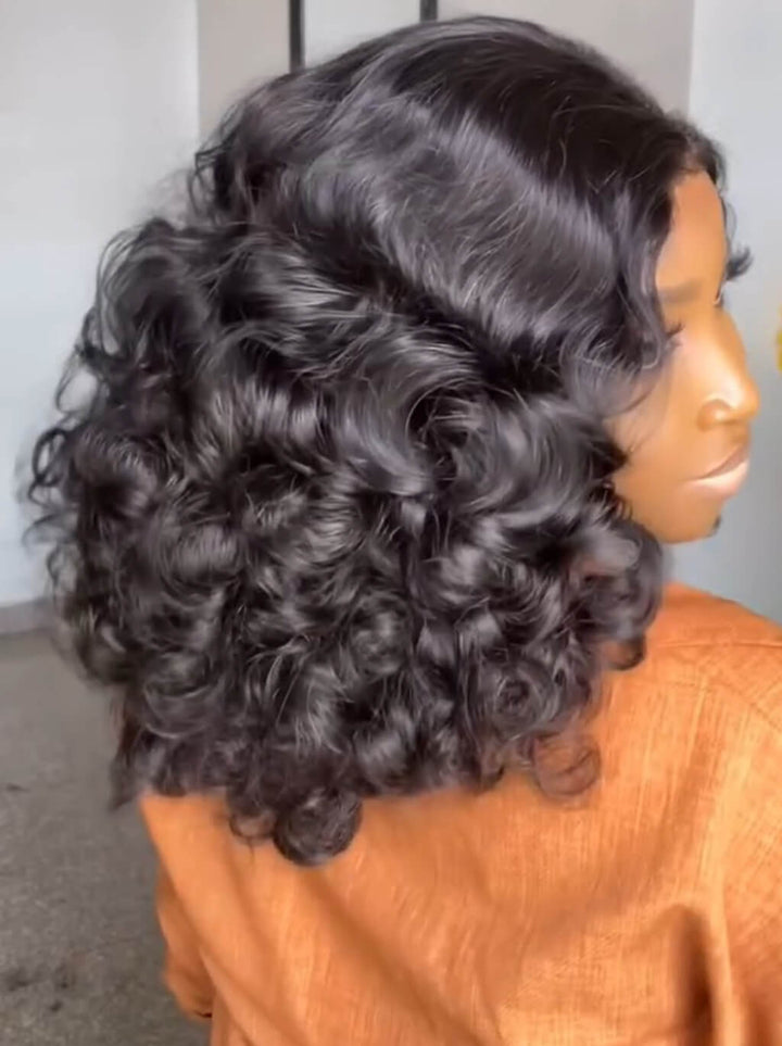 Dorsanee Mature Elegant Bouncy Loose Wave 13x4 Lace Front Human Hair Wigs