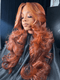 Dorsanee Mocha Chocolate Reddish Brown Blonde Highlights Virign Human Hair Wig