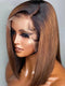 Dorsanee Ombre 1B/30 Natural Black Dark Brown Wig 4x4 13x4 Lace Closure Front Human Hair Wigs Short Bob Wig Colored Hair For Women