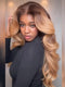 Dorsanee Ombre Brown Strawberry Honey Blonde 13x4 Lace Front Human Hair Wig