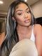 Dorsanee P1B/613 Highlights Colored Straight Hair 13x4 Lace Front Human Hair Wigs Blonde With Black Colored Wig For Women