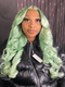 Dorsanee Pastel Mint Green Body Wave 13x4 Lace Front Virgin Human Hair Wigs
