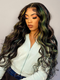 Dorsanee Rainbow Pink Green Yellow Blue Highlight Multi Color 13x4 Lace Front Human Hair Wigs
